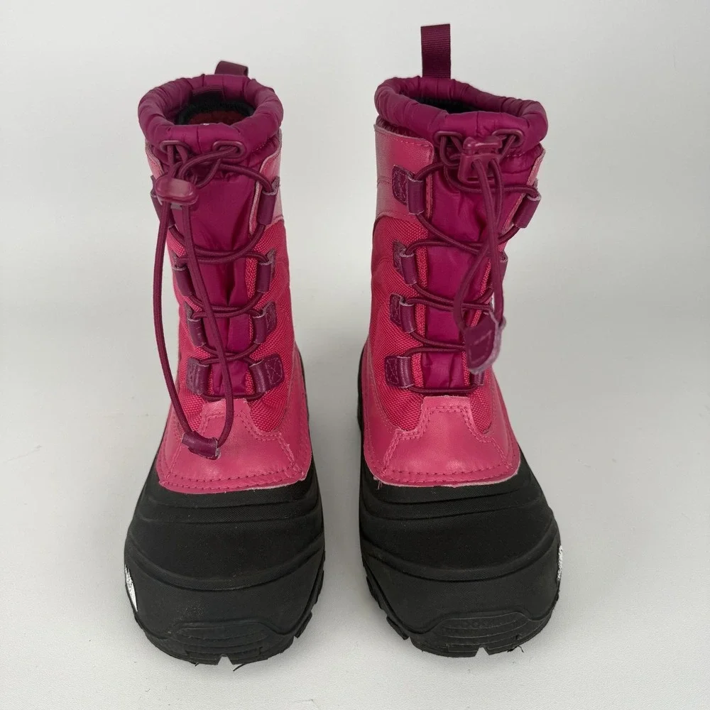 The‎ North Face Alpenglow IV Girls Winter Sz 1 Paradise Pink Snow Boots NF0A2T5P